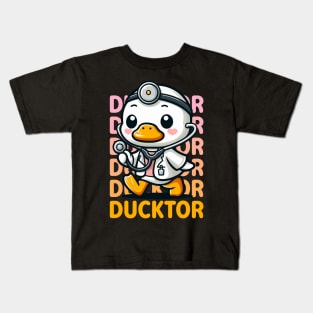 Ducktor - Funny Duck Doctor Kids T-Shirt